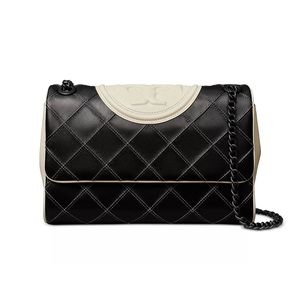 NWT Tory Burch Fleming Soft Spectator Quilted Leather Convertible Shoulder Bag
